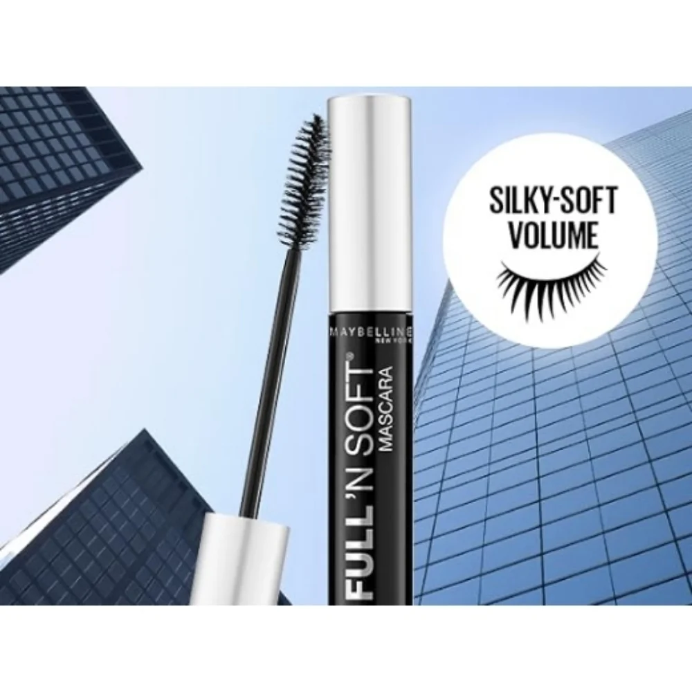 *3/15* NEW Maybelline New York Full 'N Soft Washable Mascara 301 Very Black
